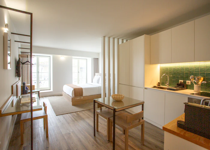 Family apartment kitchen and dining area