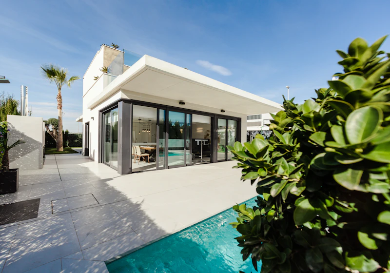 Modern villa with pool for villa relocation in Abu Dhabi