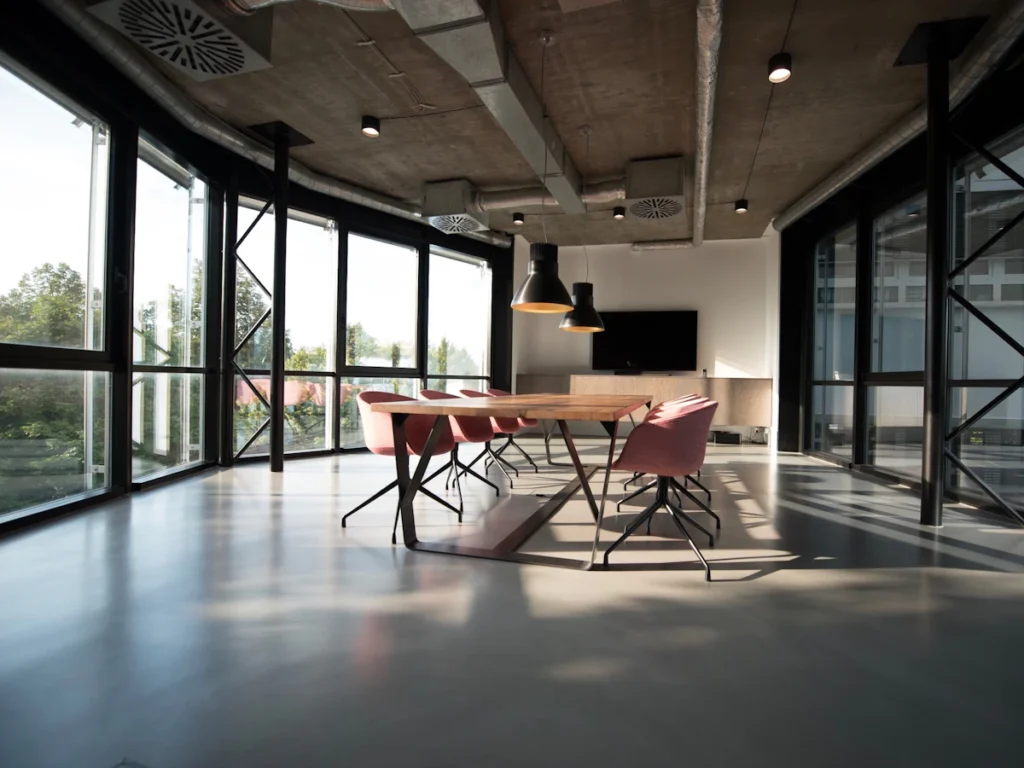 Modern office space for commercial moving services
