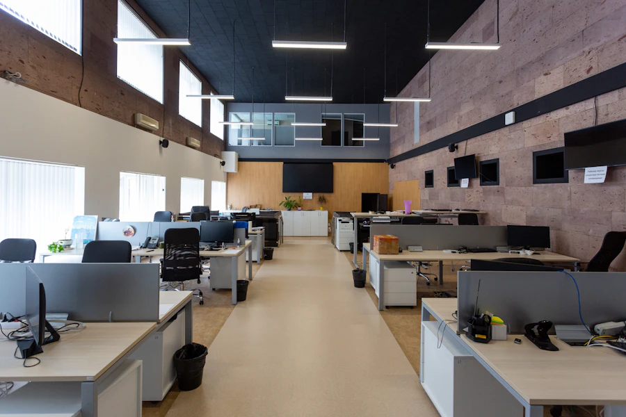 Open-plan office ready for office relocation